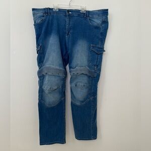 Milwaukee Leather - Knee Flex Armored Motorcycle Denim Jeans - W 44 X  L 32